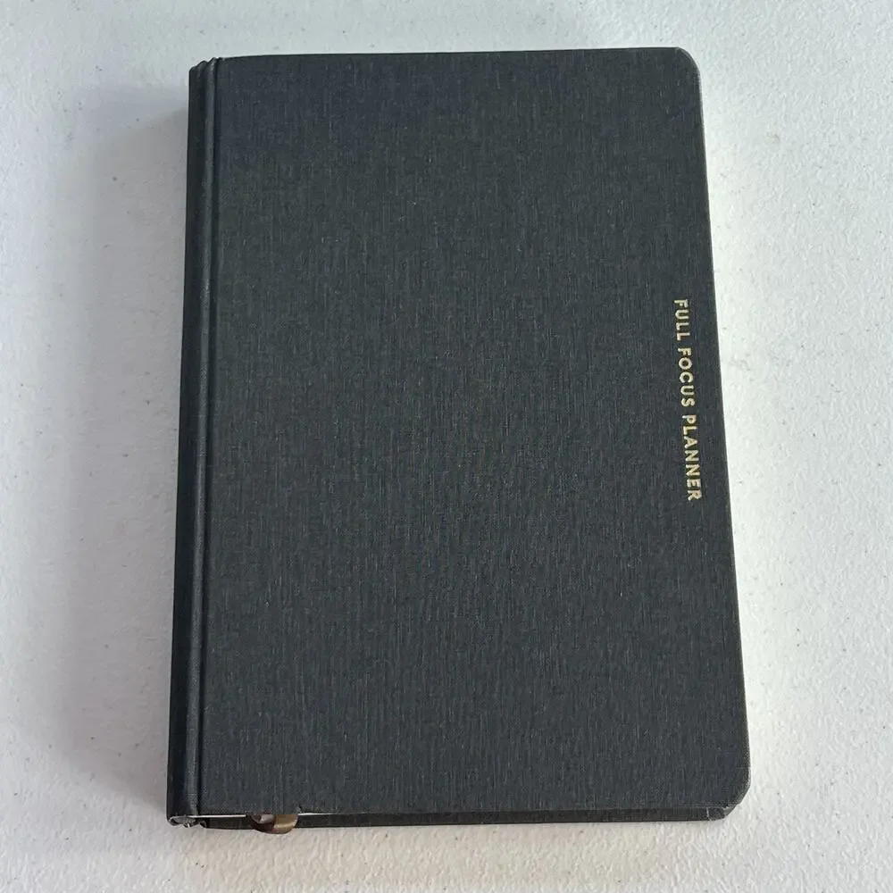 The Double Win Planner Black Hardcover Notebook 9.5 x 6